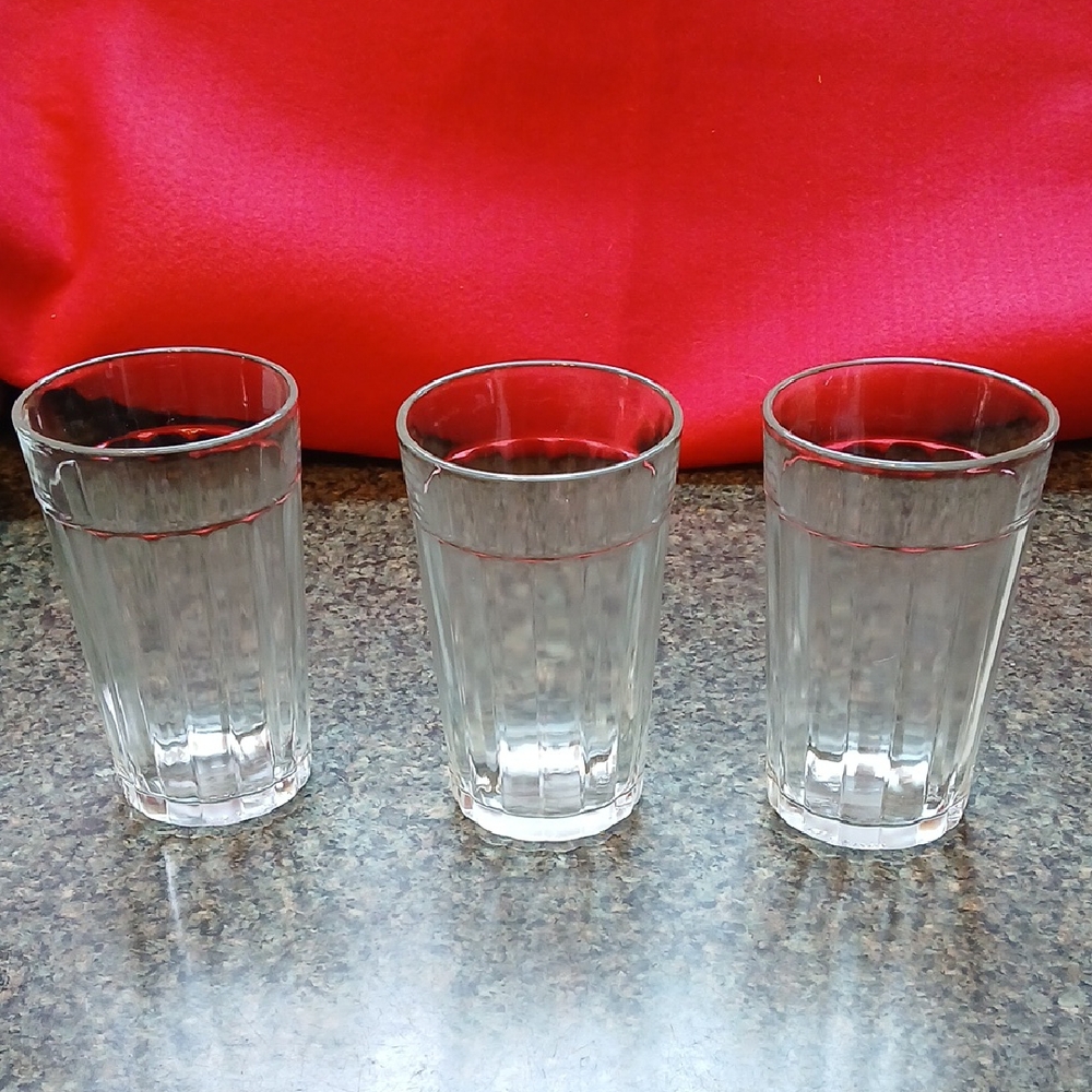 3 Gibson Water Glasses Signed